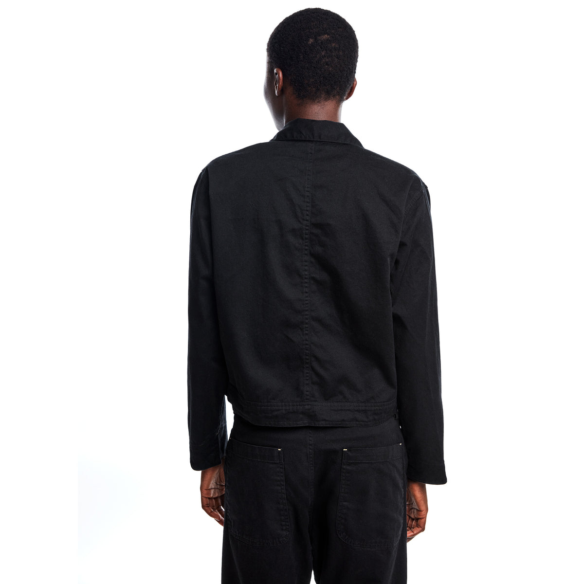 Short Black Snap Jacket – LINCOLN