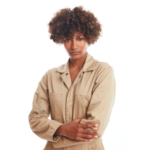 Khaki Unisex Jumpsuit