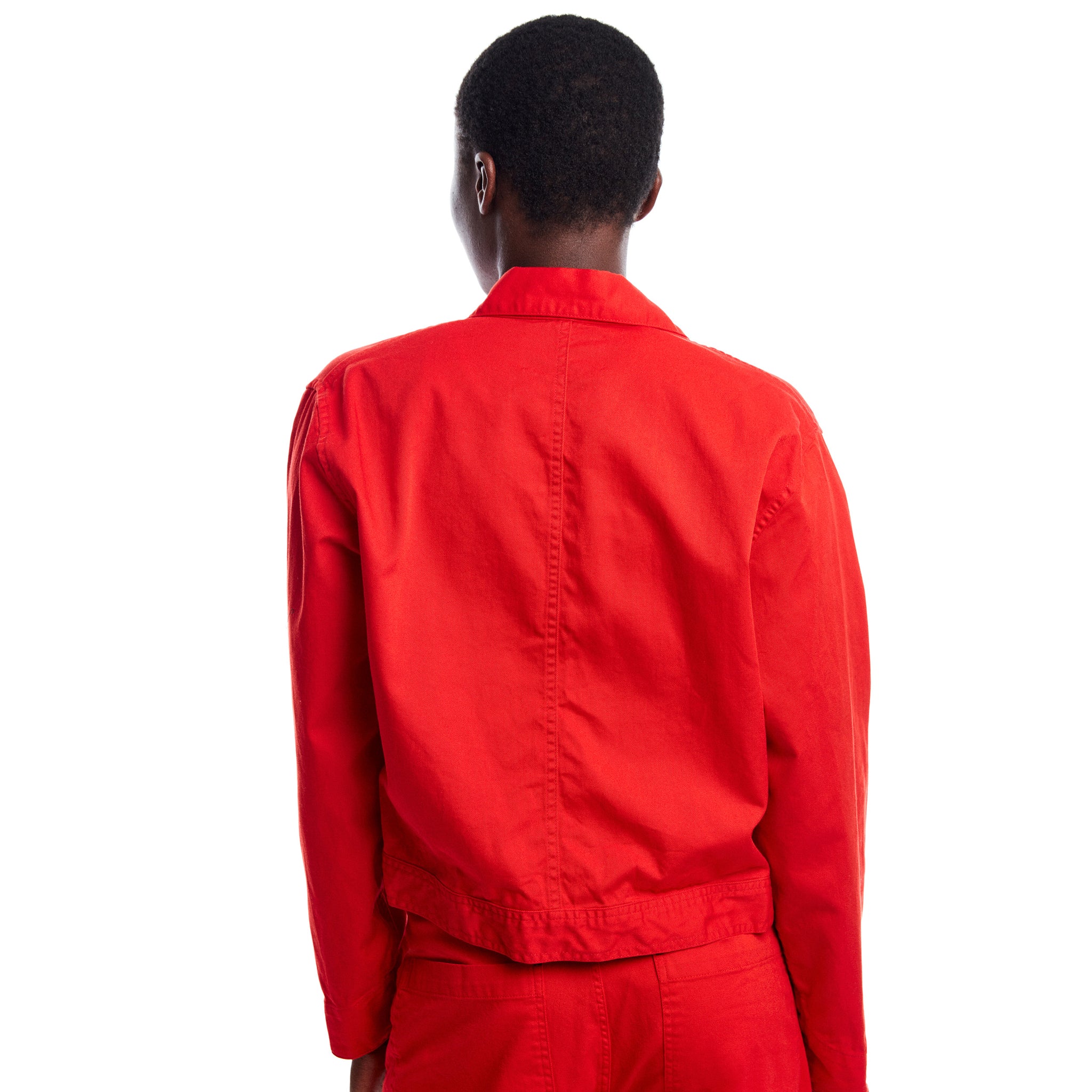Short Red Snap Jacket
