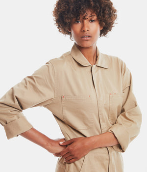 Khaki Unisex Jumpsuit